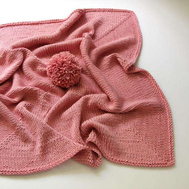 Le Pom Baby Blanket | AllFreeKnitting.com