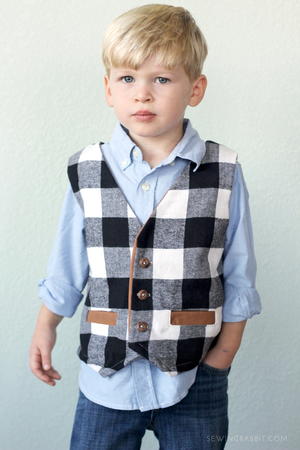 Prep School Boys Vest Pattern