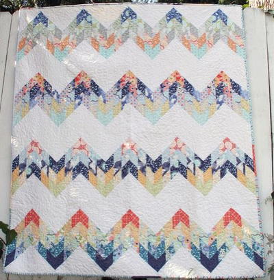 Scrappy Mountain Majesties Quilt | FaveQuilts.com