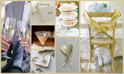 Wedding Colors Schemes: Gold