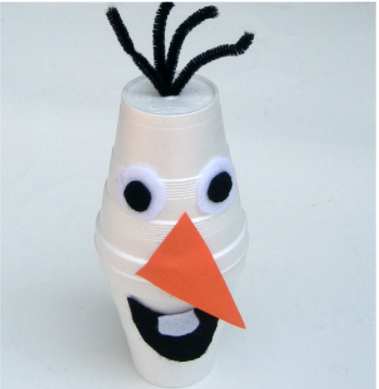 Olaf the Snowman Styrofoam Bust