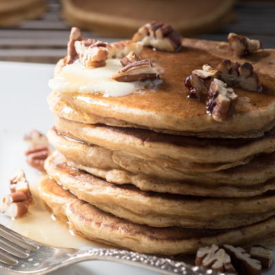 Image showcasing Vegan Almond Milk Sweet Potato Pancakes | FaveSouthernRecipes.com