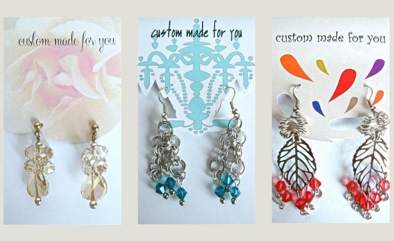 earring card template cut free download