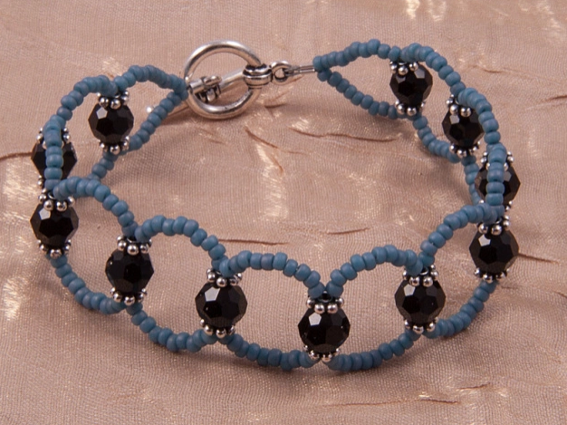 Beaded DIY Lattice Bracelet