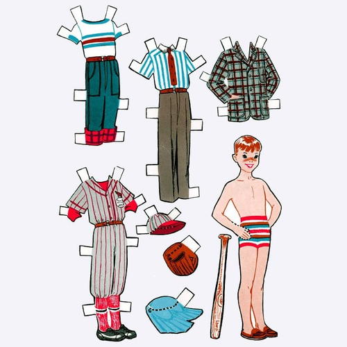 Growing Up Vintage Paper Dolls