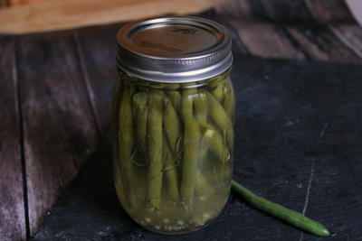 Canned Garlic Dill Green Beans