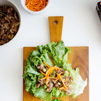 Asian Beef Lettuce Wraps