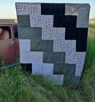 Stair Step Cuddle Quilt