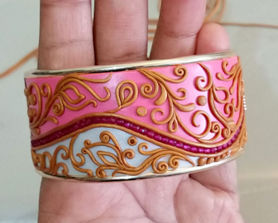 Golden Accented DIY Bracelet