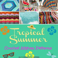 19 Tropical Summer Crochet Afghan Patterns