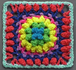 Firework Pop Granny Square Pattern