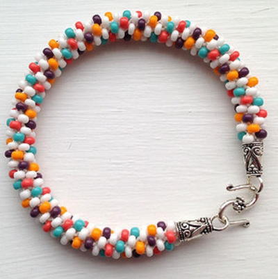 Burst of Color Kumihimo Bracelet