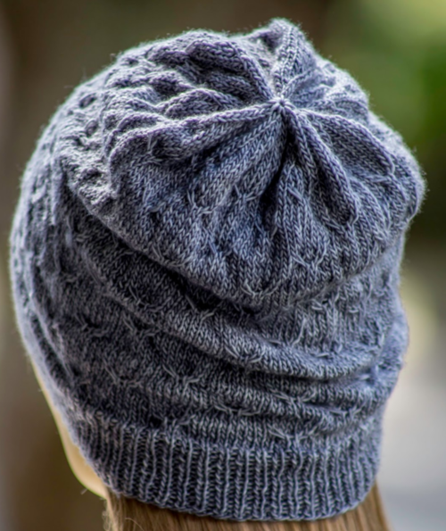 Wavy Bird Slouchy Beanie