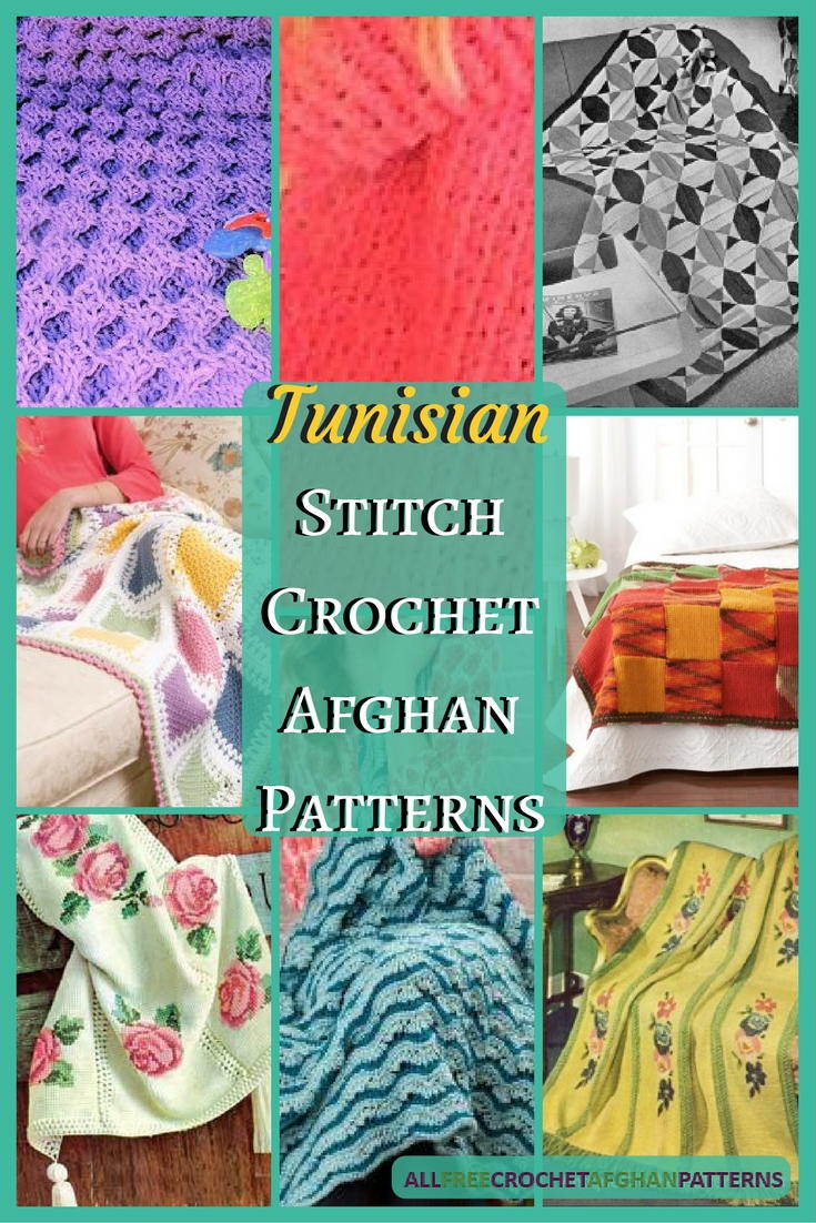tunisian crochet afghan patterns squares free