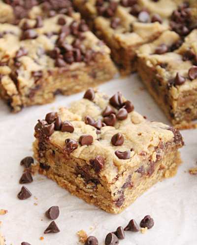 Slow Cooker Peanut Butter Chocolate Blondies