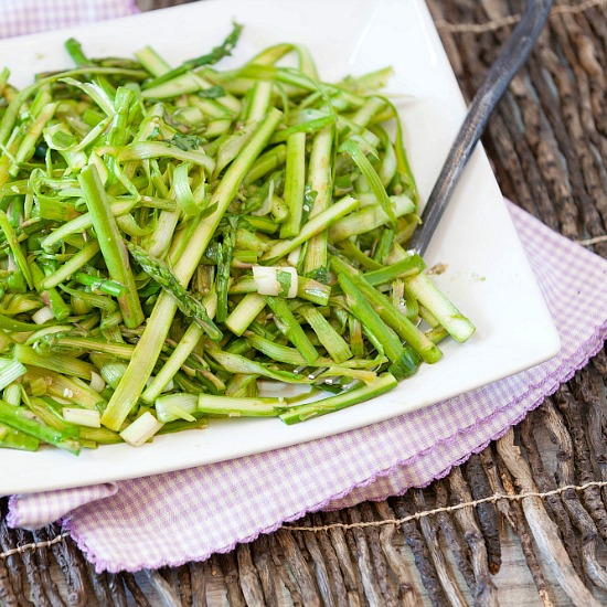 Shaved Asparagus Sesame Salad