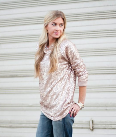 One Yard Sequined Sweatshirt