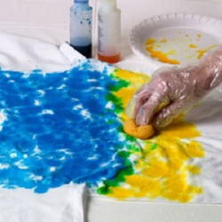 Sponge Tie-Dye Technique