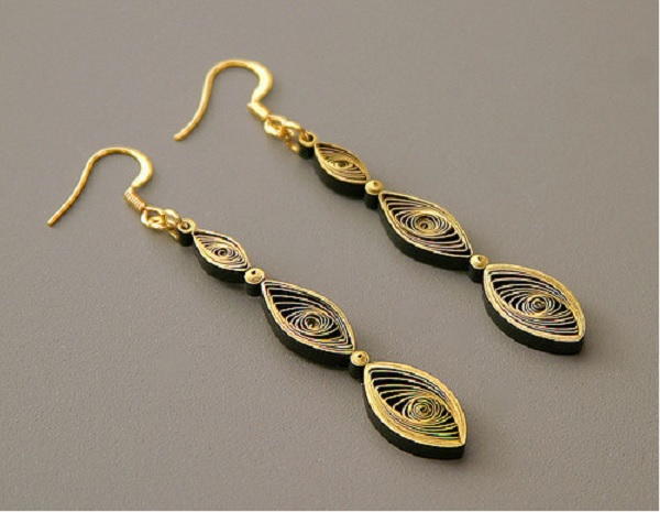 Gorgeous Gilded Earrings