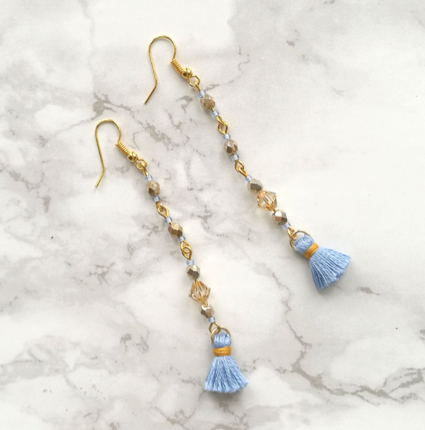 Beaded DIY Tassel Earrings