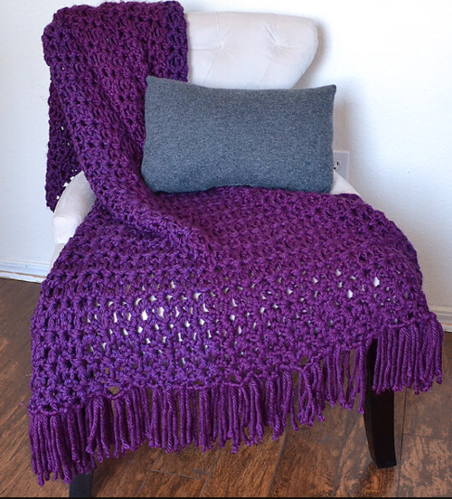 6-Hour Afghan with Fringe