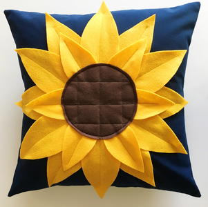 One Hour Sunflower Pillow