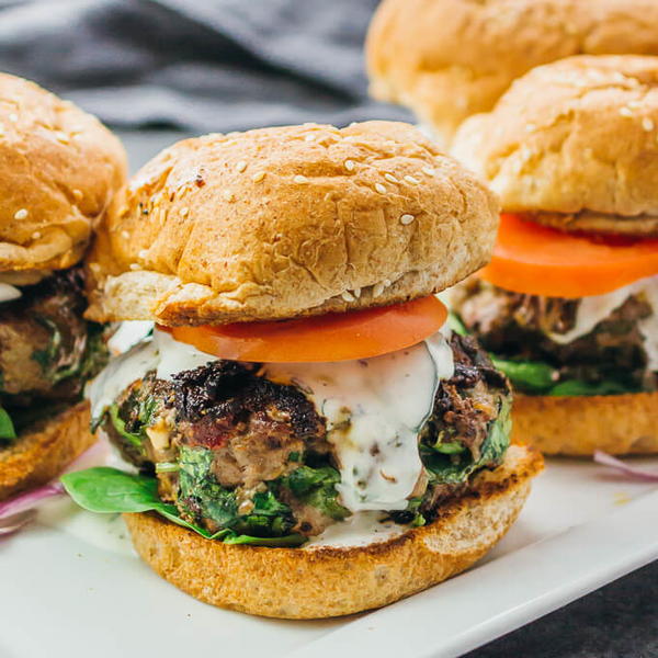 Easy Greek Burgers