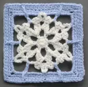 Frosty Flakes Granny Square Pattern