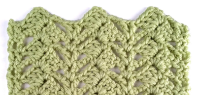 V’s and Blocks Crochet Stitch 