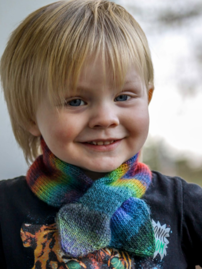 Cool Kid's Knitted Scarf