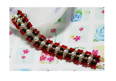 Scarlet and Black Bracelet