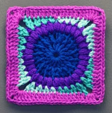 Neela Pani Granny Square Pattern