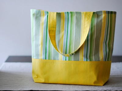 DIY Reusable Grocery Tote | FaveQuilts.com