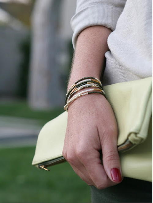 Dainty Stackable Seed Bead Bracelets