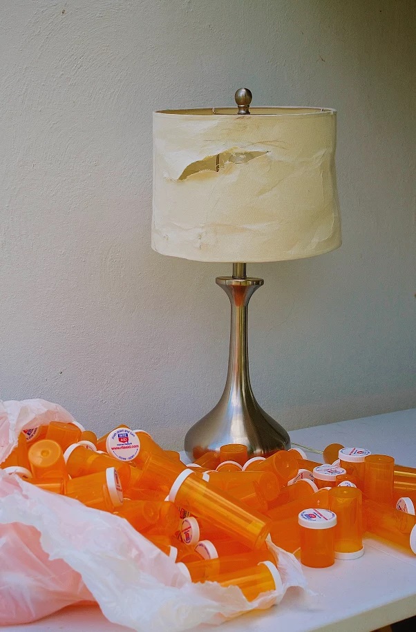 Stunningly Beautiful Pill Bottle Lamp | FaveCrafts.com