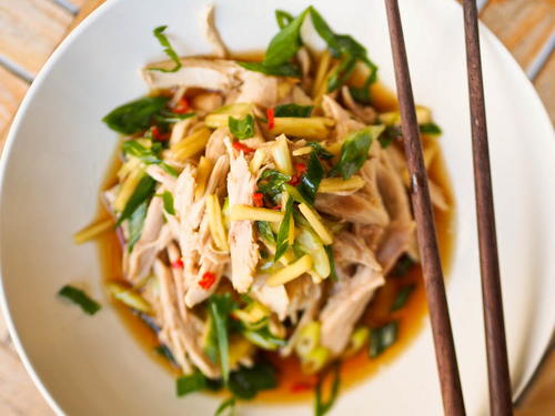 Shredded Chicken with Asian Sauce