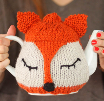 Sleepy Fox Tea Cozy Pattern
