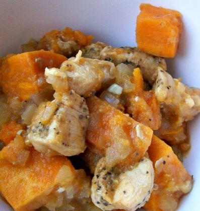 Slow Cooker Chicken with Apple and Sweet Potato