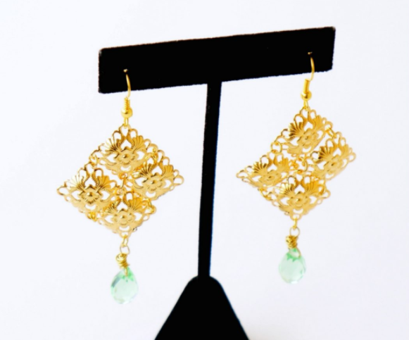 Gold DIY Chandelier Earrings