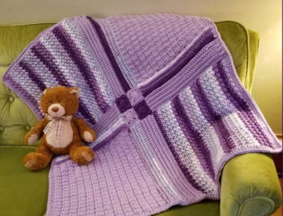 Patchwork Medley Crochet Baby Blanket