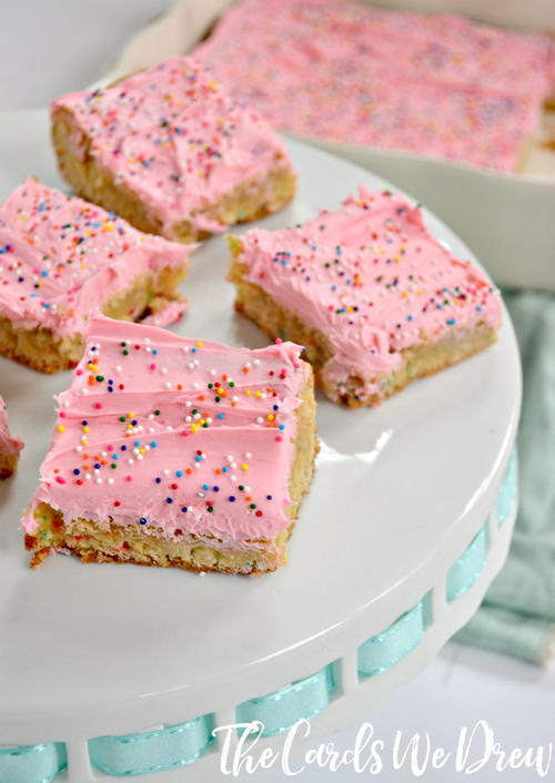 Funfetti Cake Mix Cookie Bars