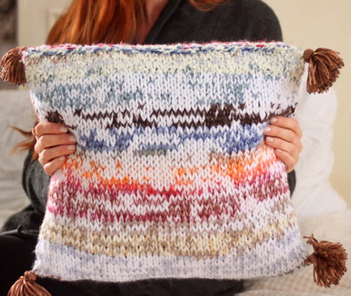 Yarn Stash DIY Pillow