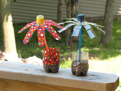 Fun Plastic Bottle Flowers