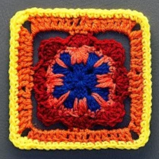 Desert Shell Granny Square Pattern