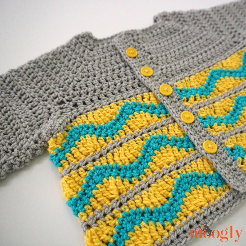 baby cardigan grey