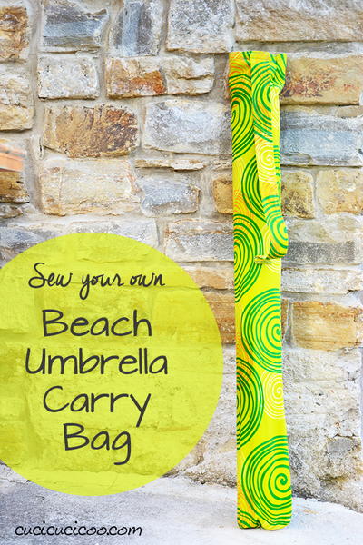 DIY Beach Umbrella Carry Bag with Shoulder Strap