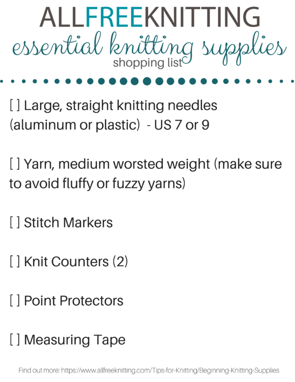 Beginning Knitting Supplies The Ultimate Knitting Tools List