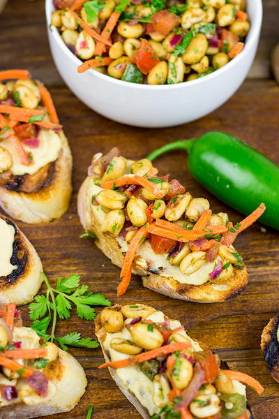 Masala Hummus Toast