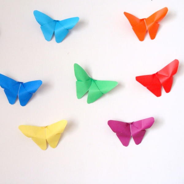 Colorful Origami Butterfly Decor
