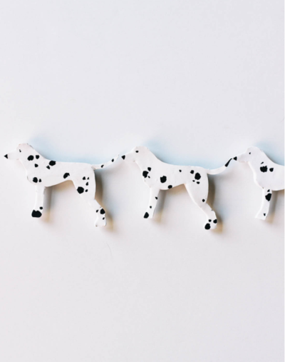 Clay Dalmatian Homemade Magnets 